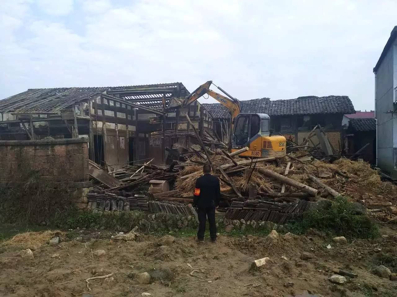 石结构房屋拆除照照片