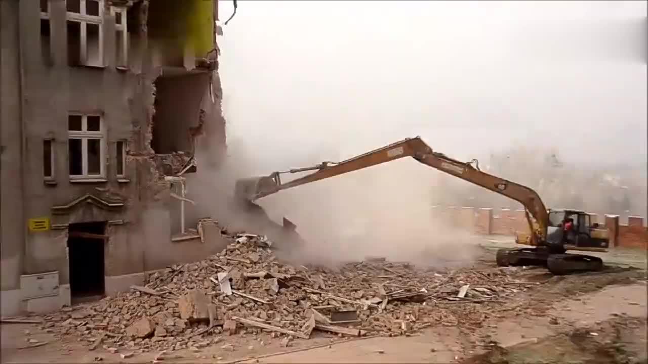 城市房屋拆除视频