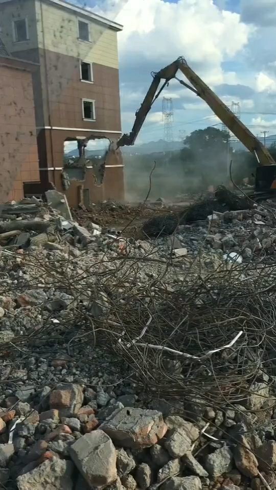 房屋被拆除的视频
