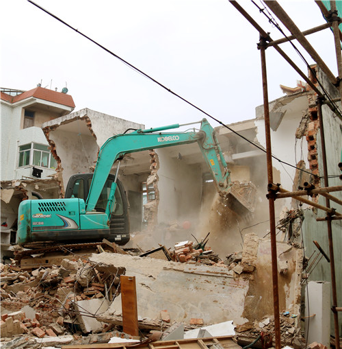 拆除长沙老旧社区房屋