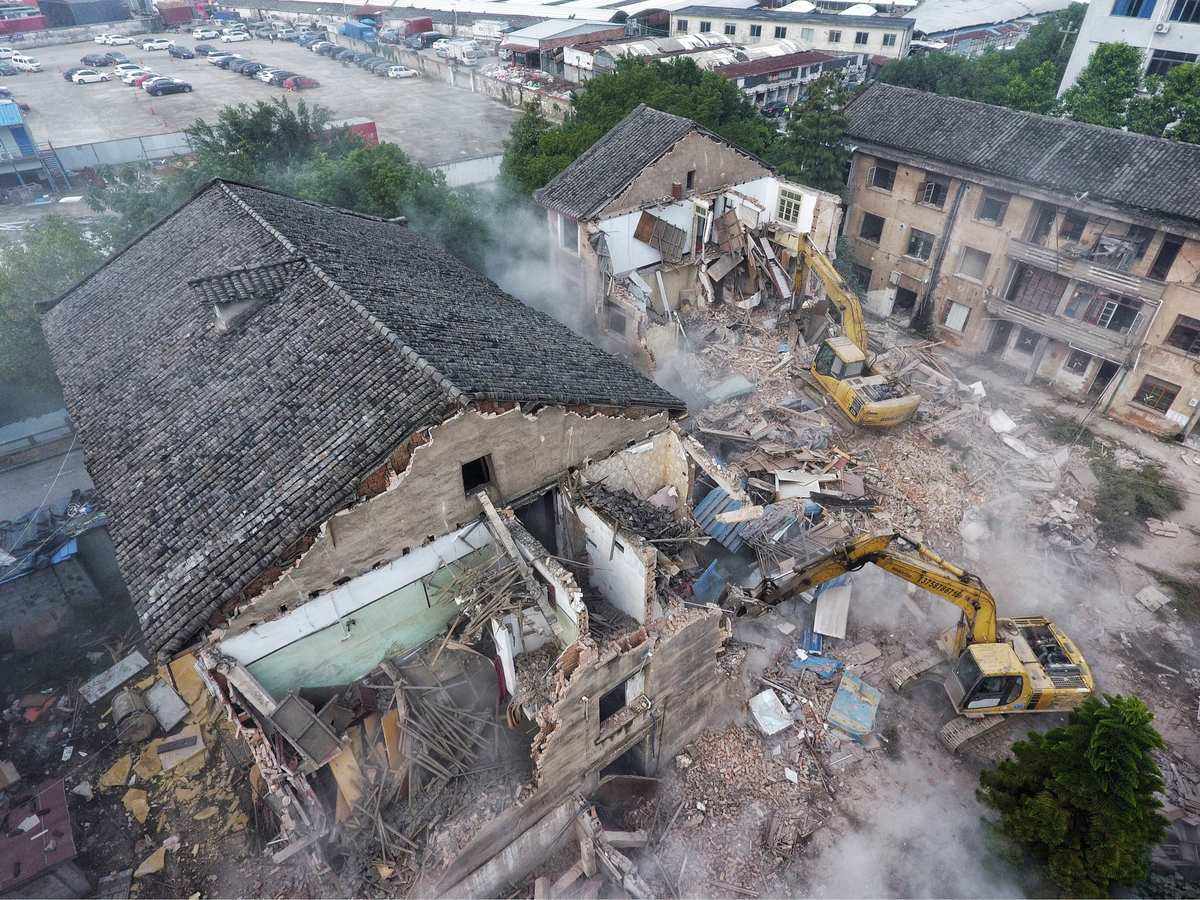 江安农村旧房屋拆除